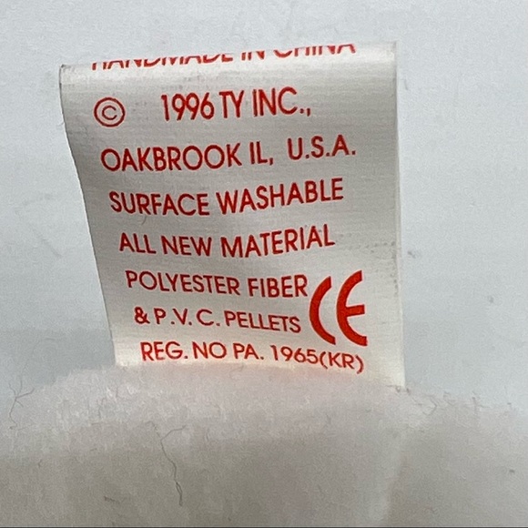 Vintage 1996 Ty Beanie Babies Collection Snowball the Snowman Plush PVC Pellets - Picture 7 of 11